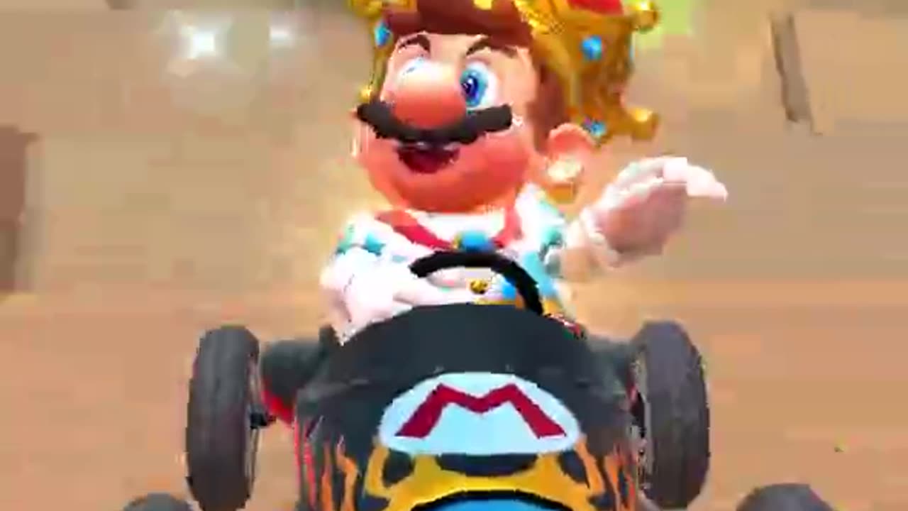 Mario Kart Tour - Mario (King) Gameplay (5th Anniversary Tour Spotlight Shop Reward Driver)