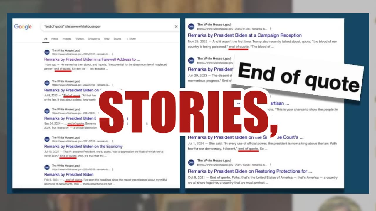 Fact Check: Biden Saying 'End of Quote' In Farewell Address Was NOT A Mistake