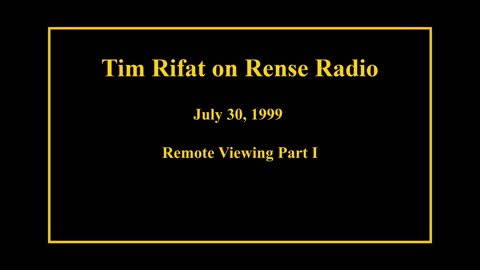 July 9, 1999 - Remote Viewing Part III