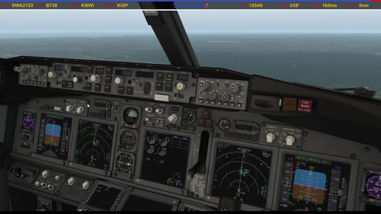 Landing at Long Island MacArthur (KISP)