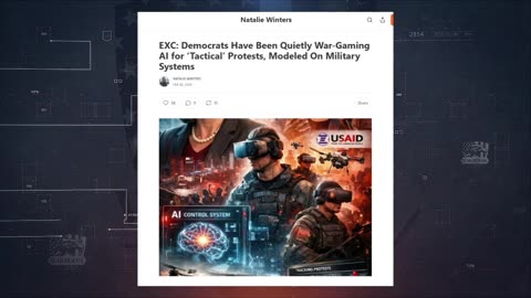 Natalie Winters Reveals How Democrats Are Using AI & War Gaming In Protests To Take Out Trump