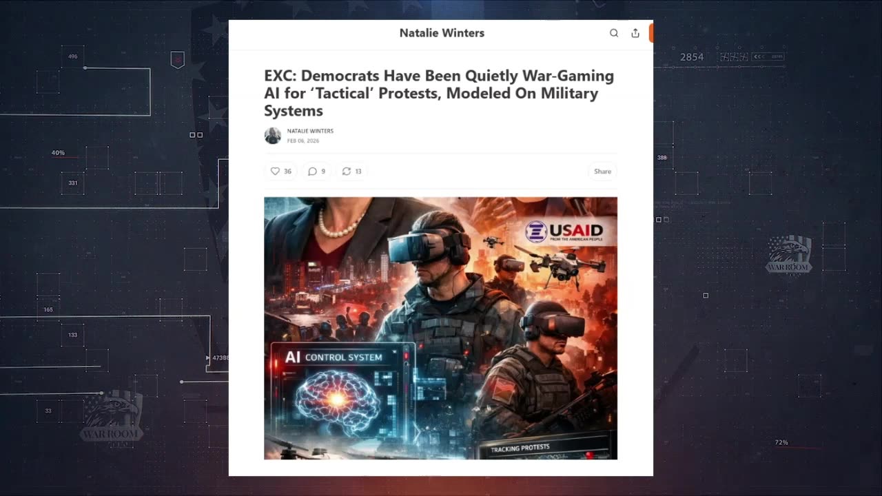 Natalie Winters Reveals How Democrats Are Using AI & War Gaming In Protests To Take Out Trump