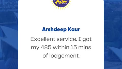 Another 5-Star Review | Thank You, Ms. Arshdeep, Kaur | AUM Global Migration