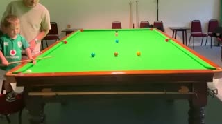 Two-year-old makes Guinness World Record history with snooker tricks