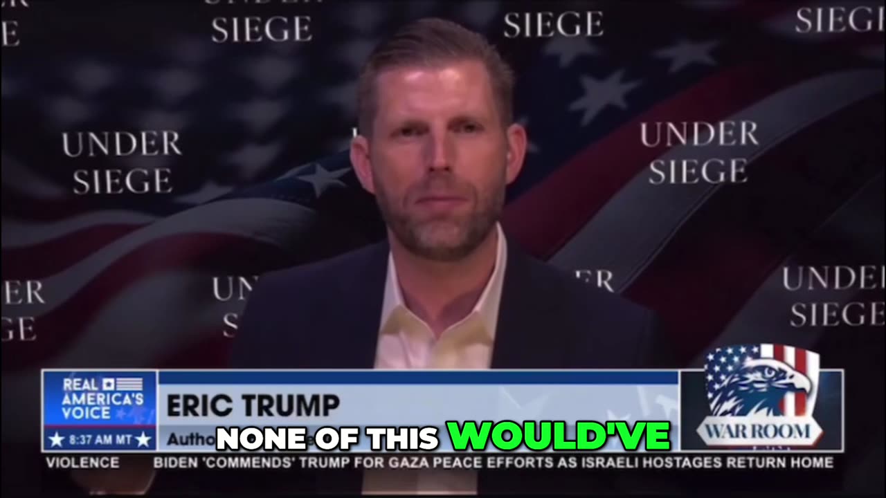 🟢 WATCH: Eric Trump Exclusive Interview -- PART 2