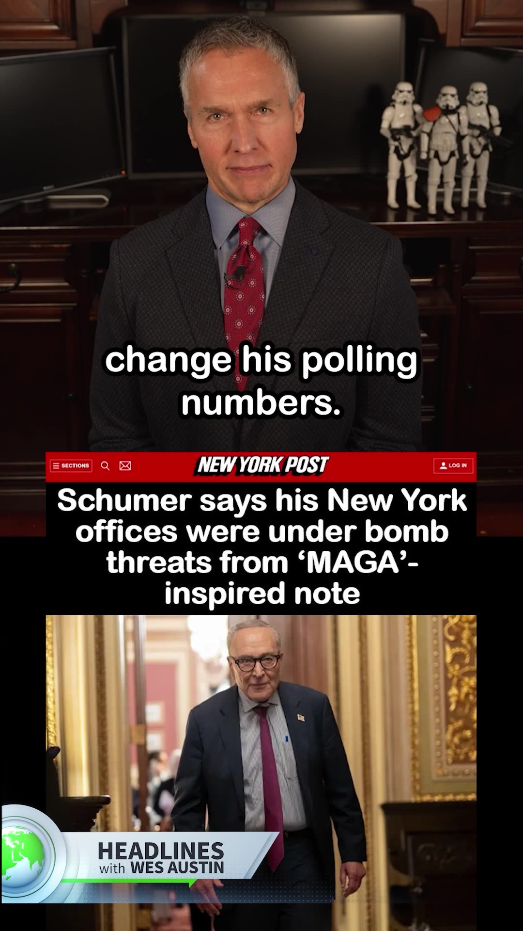 Chuck Schumer Claims MAGA ‘Threatened’ His Offices