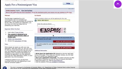 DS 160 Form Filling & Account Creation | What is Application ID ?