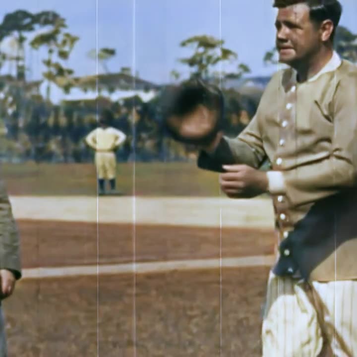 Watch Babe Ruth play baseball in 1920 - Restored Footage