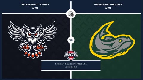 Oklahoma City Owls vs. Mississippi Mudcats | National Gridiron League