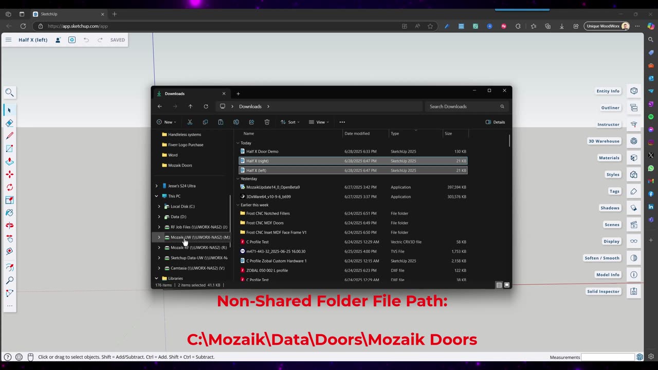 How To Make Custom Doors In Mozaik Software Fast!