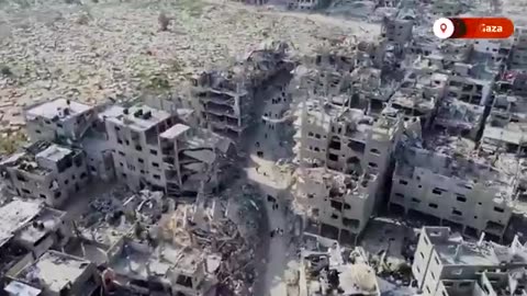 DRONE FOOTAGE REVEALS SCALE OF GAZA DESTRUCTION