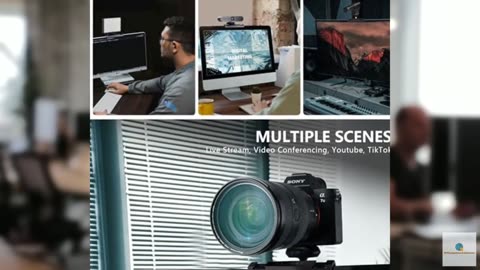 【CM01】 RAUBAY Monitor Top Camera Mount Clamp, Hanging Webcam Stand with 1/4" Scr