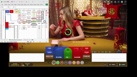 Progression resolved to 3 unit loss down from 5 unit profit. But kept on to win 7 units. #baccarat