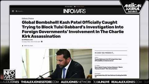 Alex Jones Exposes FBI and DOJ Working to Suppress Trump Supporters' Speech