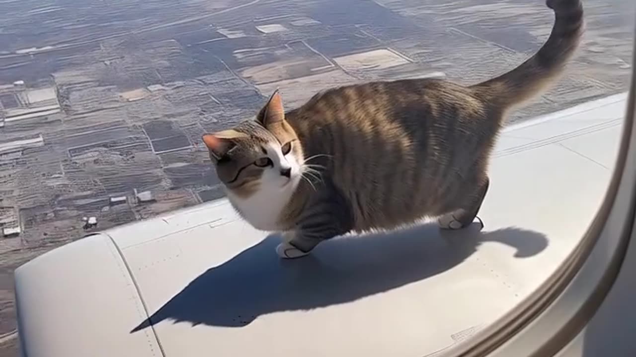 Airplane cute cat funny
