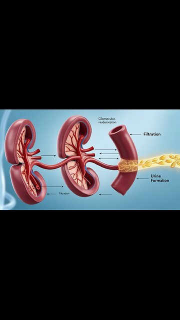 Kidneys work explained in 3D_ the formation of urine