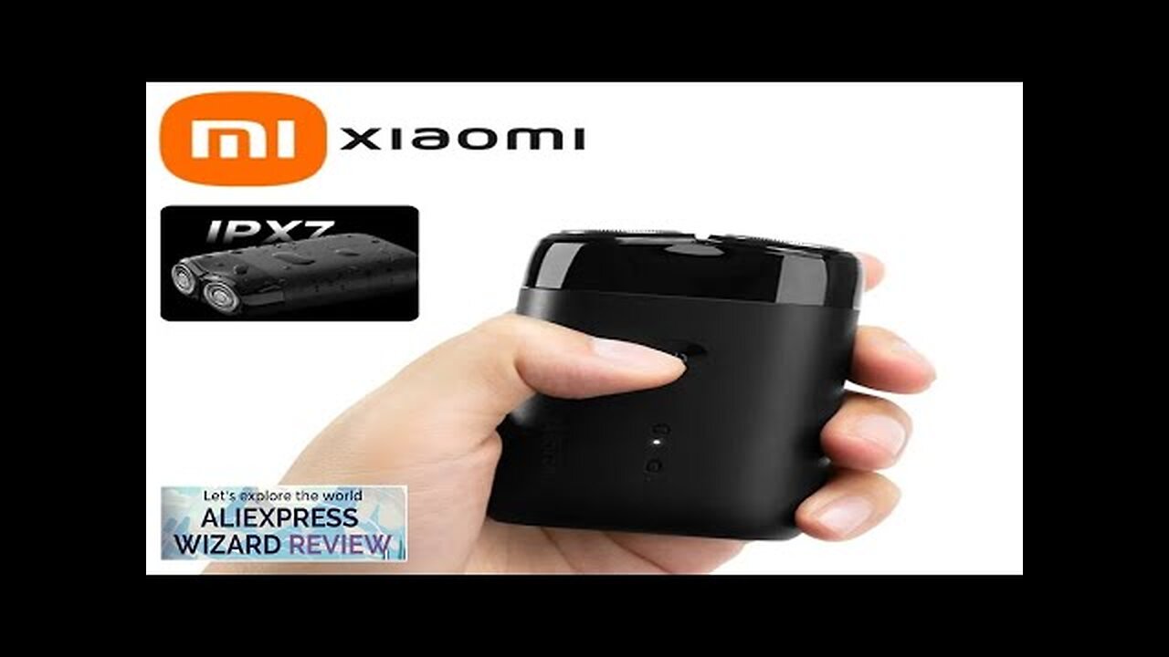 Portable XIAOMI Mijia Electric Shaver S100 Twin Blade Dry Wet Razor Beard Review