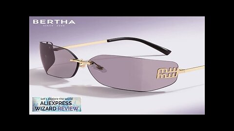 BERTHA Noble Sunglasses Advanced Sense Big Frame UV Protection Eyeglass Trendy Sunscreen Review