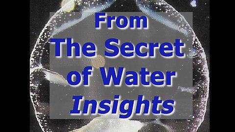 WATER REACTS TO HUMANS
