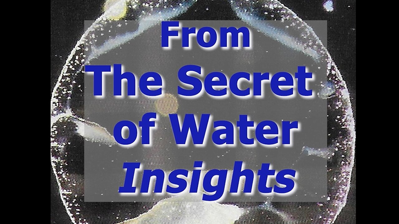 WATER REACTS TO HUMANS