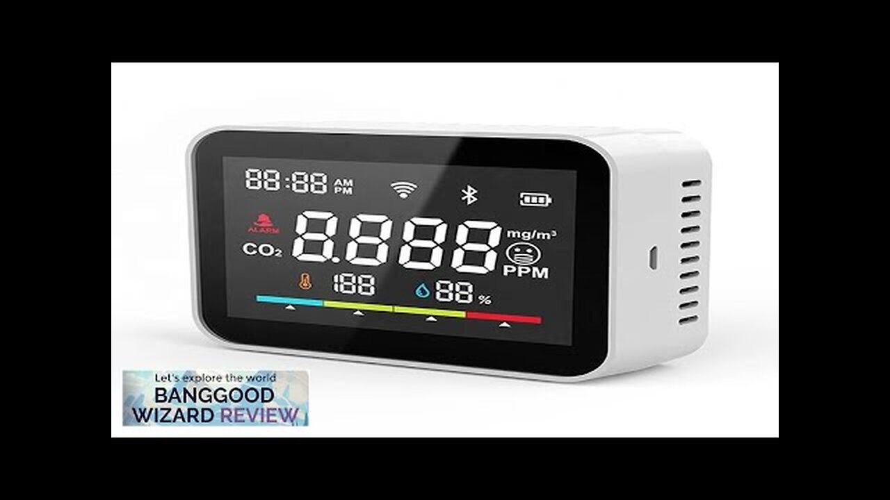 RSH Tuya WiFi Smart CO2 detector Monitor Carbon Dioxide Detector CO2 Meter Review