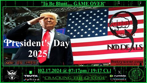 "CRACKING THE Q-CODE" ~ 'To Be Blunt... GAME OVER'