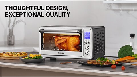 TOSHIBA AC25CEW-SS Large 6-Slice Convection Toaster