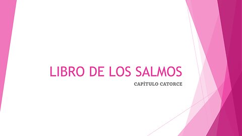 LIBRO DE LOS SALMOS | CAPÍTULO 14 | NOMBRE CORRECTO