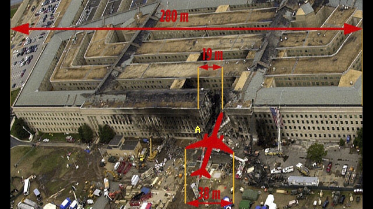 9/11 Pentagon Clip: Video surfacing of alleged SCUD MISSILE hitting the Pentagon.
