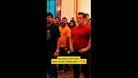 SALMAN KHAN WITH MEGA STAR CHIRANJEEVI 🔥👀 BOLLYWOOD WHATSAPP STATUS ✨ #trending #shorts #bollywood