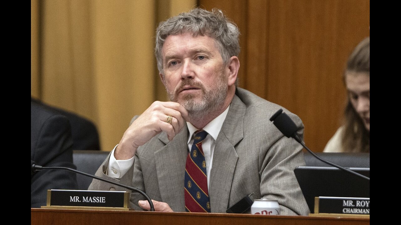 kash Patel panics as Rep Thomas Massie Reads the Epstein Files