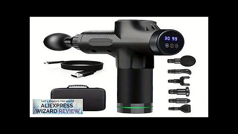 Massage Gun Deep Tissue Vibration Massager Portable Handheld Electric Office Fitness Workout Review