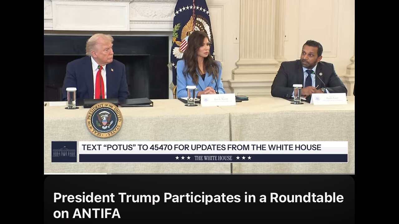 FBI Director Kash Patel Mentions the “Diseased Temple of Corruption” at ANTIFA Round Table