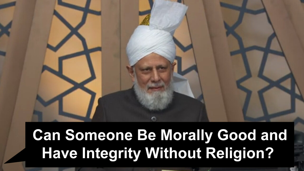 Can Someone Be Morally Good and Have Integrity Without Religion??