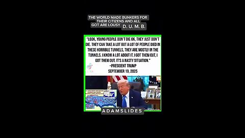 President Trump Telling Everyone DUMBS Exist And Are Being Taken Out. Don't Doubt The Plan! NCSWIC.