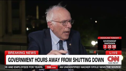 Bernie Sanders Says Trump Shutdown Govt Because He's An Authoritarian