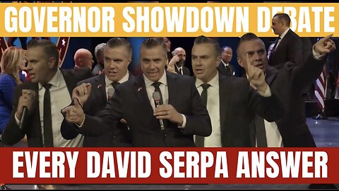 Every David Serpa Answer from the California Governor Debate by The Take Your Power Back Show