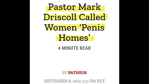 Neither gender should be dominating the other