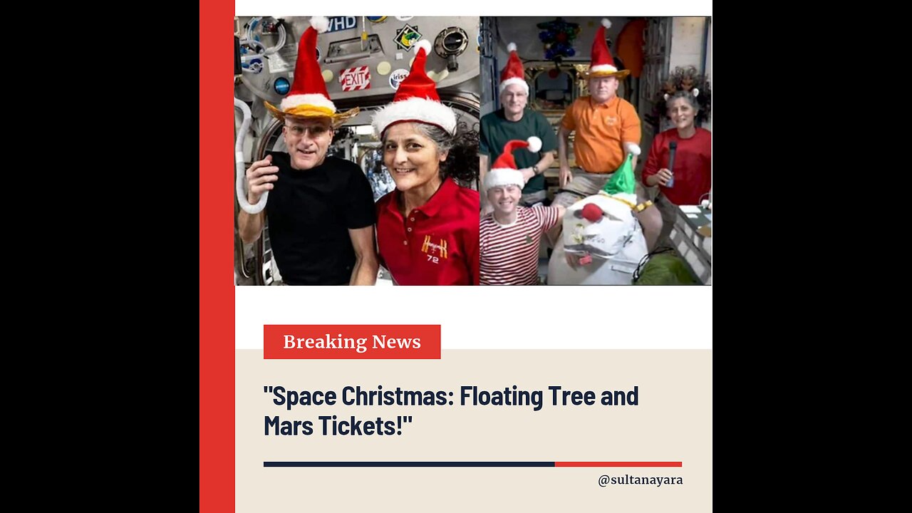 Space Christmas: Floating Tree and Mars Tickets!