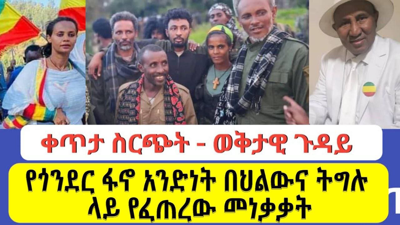 የጎንደር ፋኖ አንድነት በህልውና ትግሉ ላይ የፈጠረው መነቃቃት