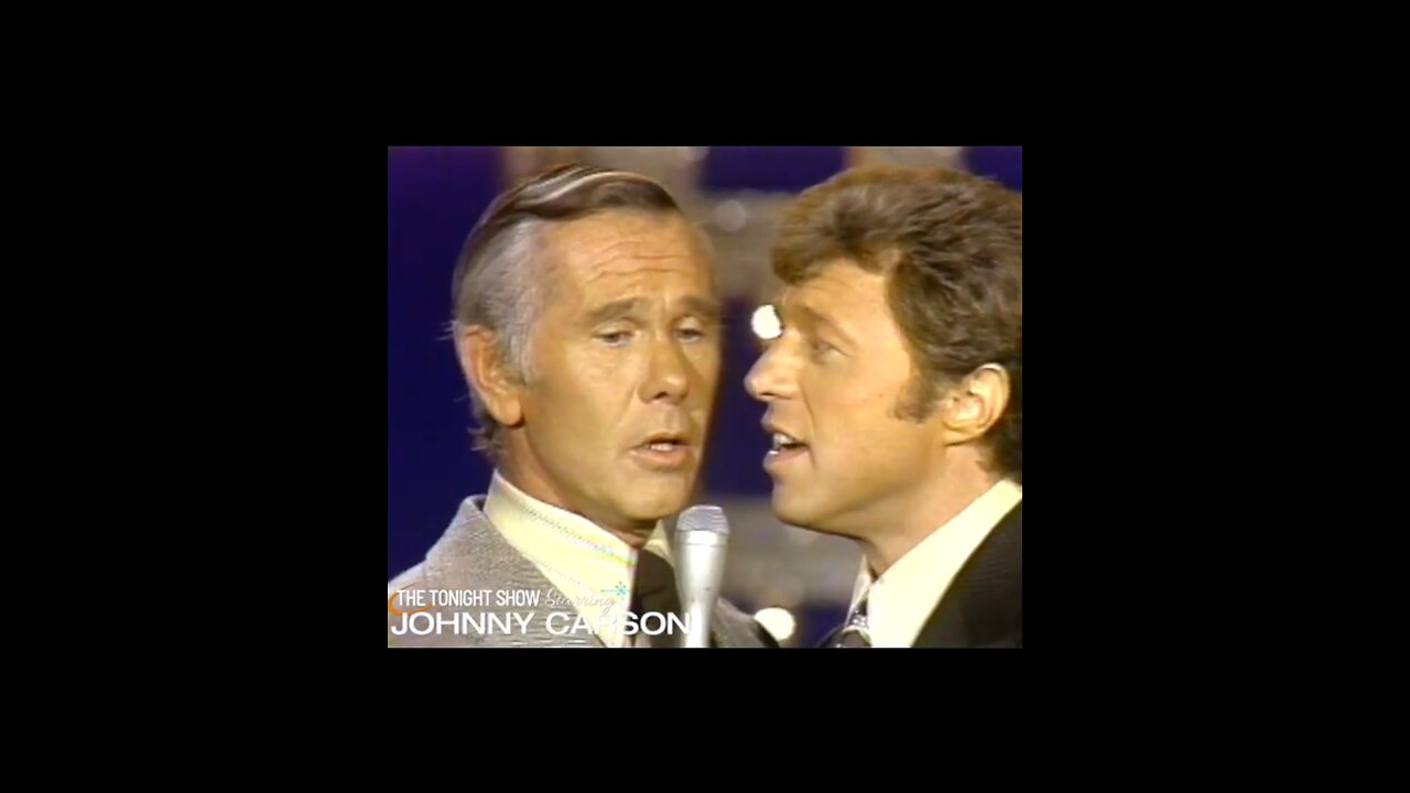 Johnny Carson & Steve Lawrence duet #johnnycarson