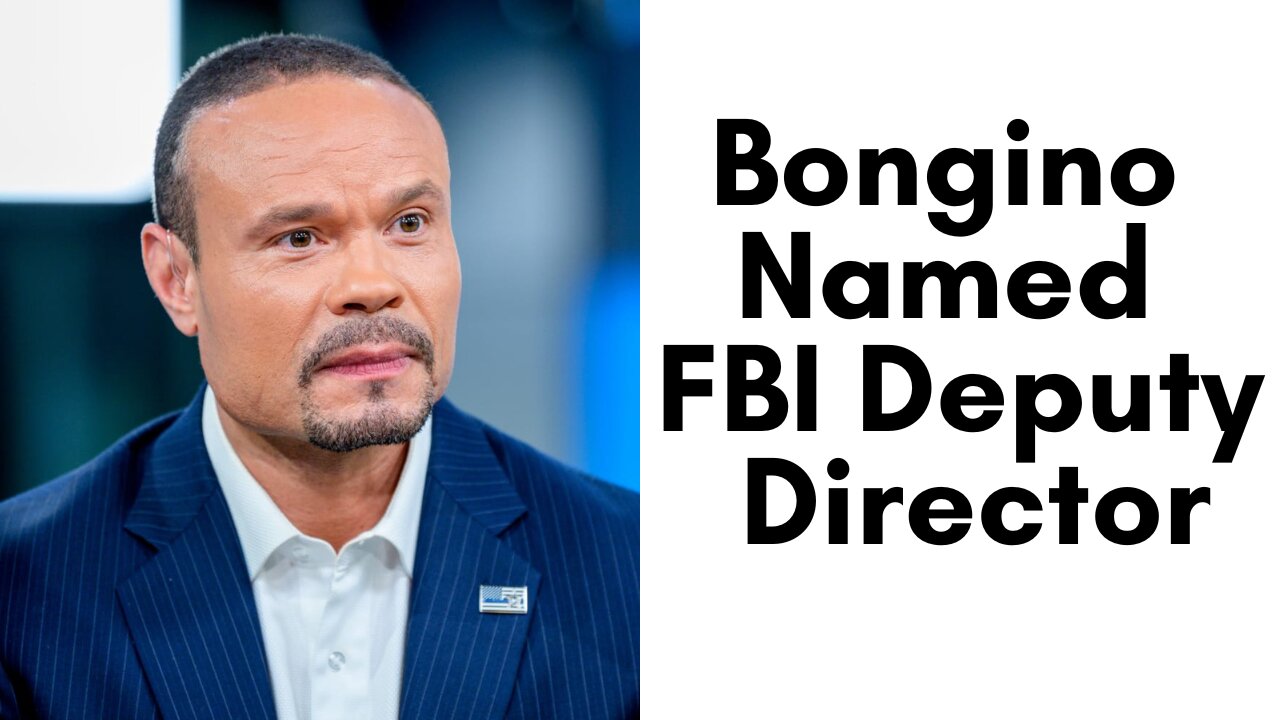 Dan Bongino Named Deputy Director Of FBI !!!