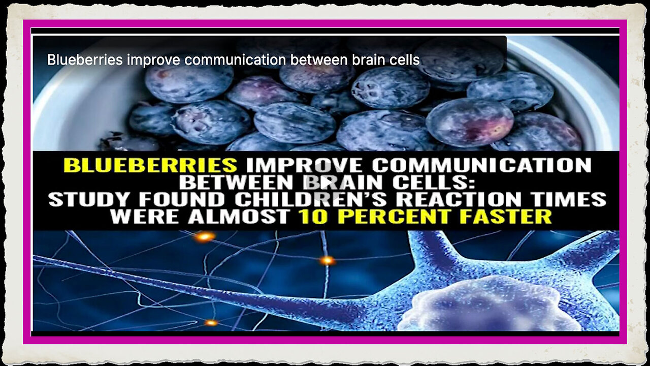 Blueberries improve communication between brain cells