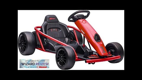 Aosom 24V 8.1 MPH Electric Go Kart Drifting Car Battery Powered Ride Review