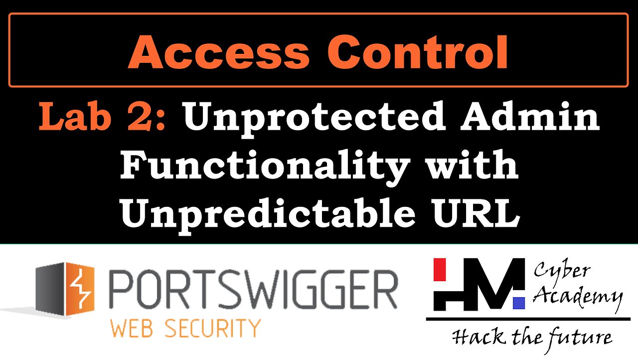 Access Control 2 | Unprotected Admin Functionality with Unpredictable URL #BugBounty #portswigger