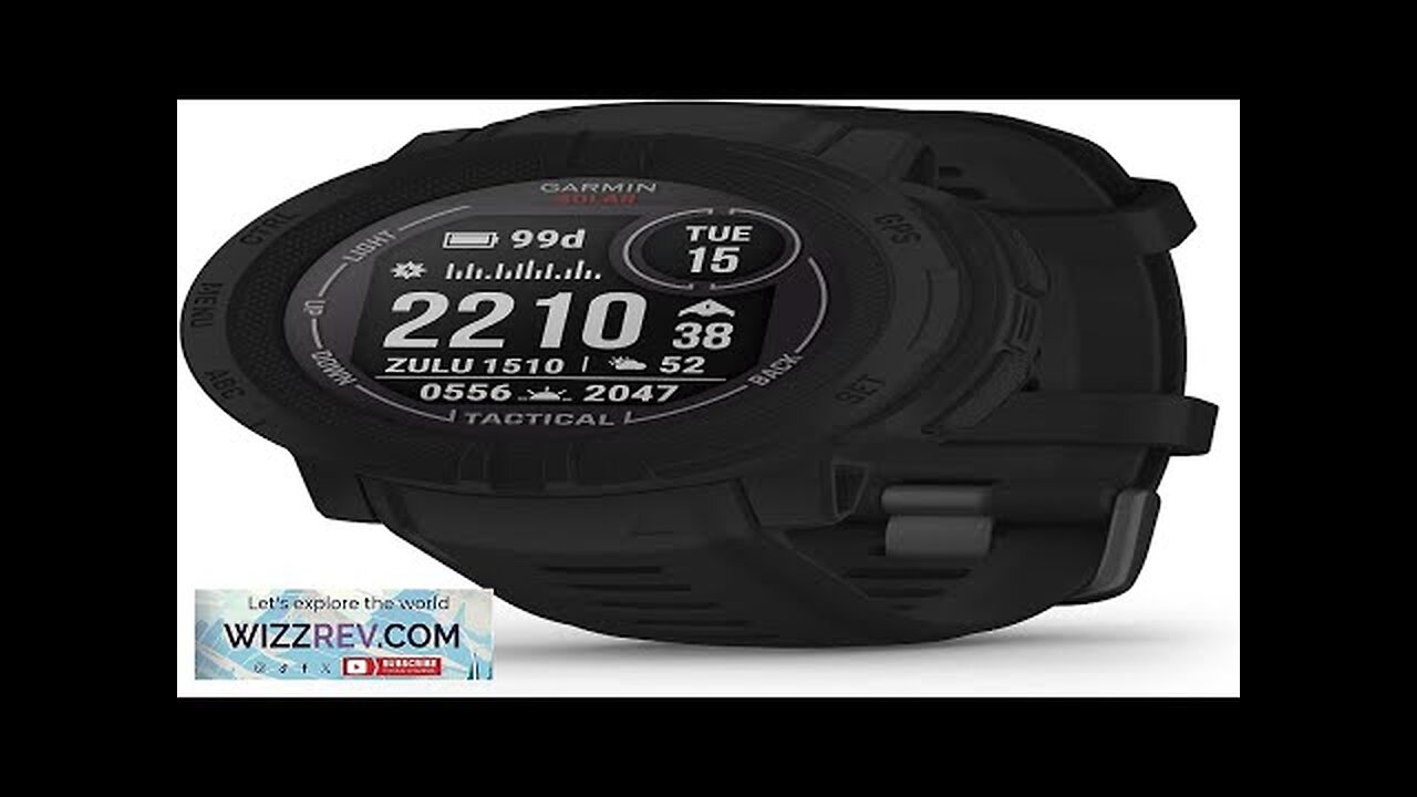 Garmin Instinct 2 Solar Tactical-Edition GPS Outdoor Watch Solar Charging Capabilities Review