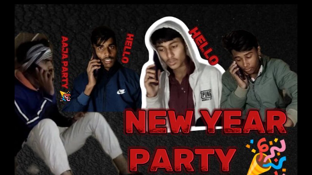 New year party 🎉🎉 funny comedy video