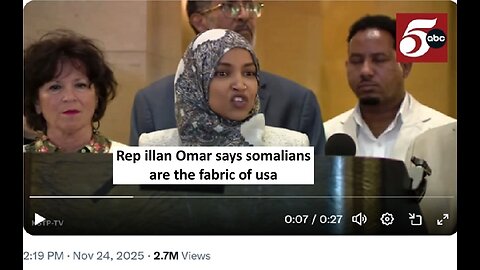 Illan Omar says Somalis hold the USA together