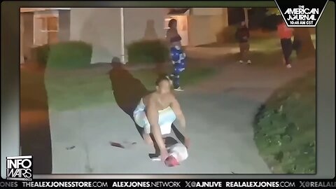 Fat Black low IQ Migrant Eats Pets