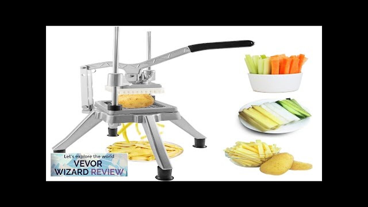 VEVOR Commercial Vegetable Fruit Chopper 3/8″ Blade Professional Food Dicer Kattex French Review